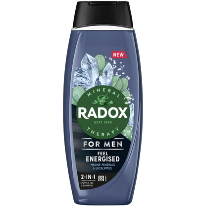 Radox Men 2-In-1 Shampoo & Shower Gel Feel Energised 450ml