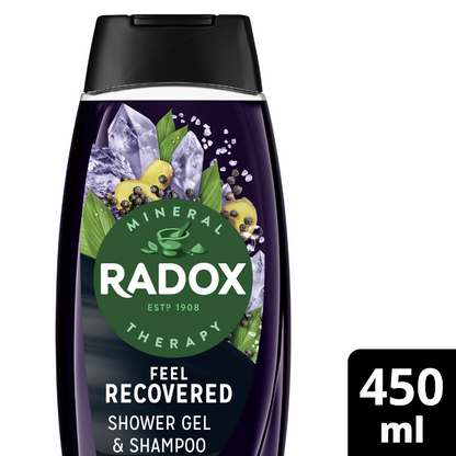 Radox Men 2-In-1 Shampoo & Shower Gel Feel Recovered 450ml