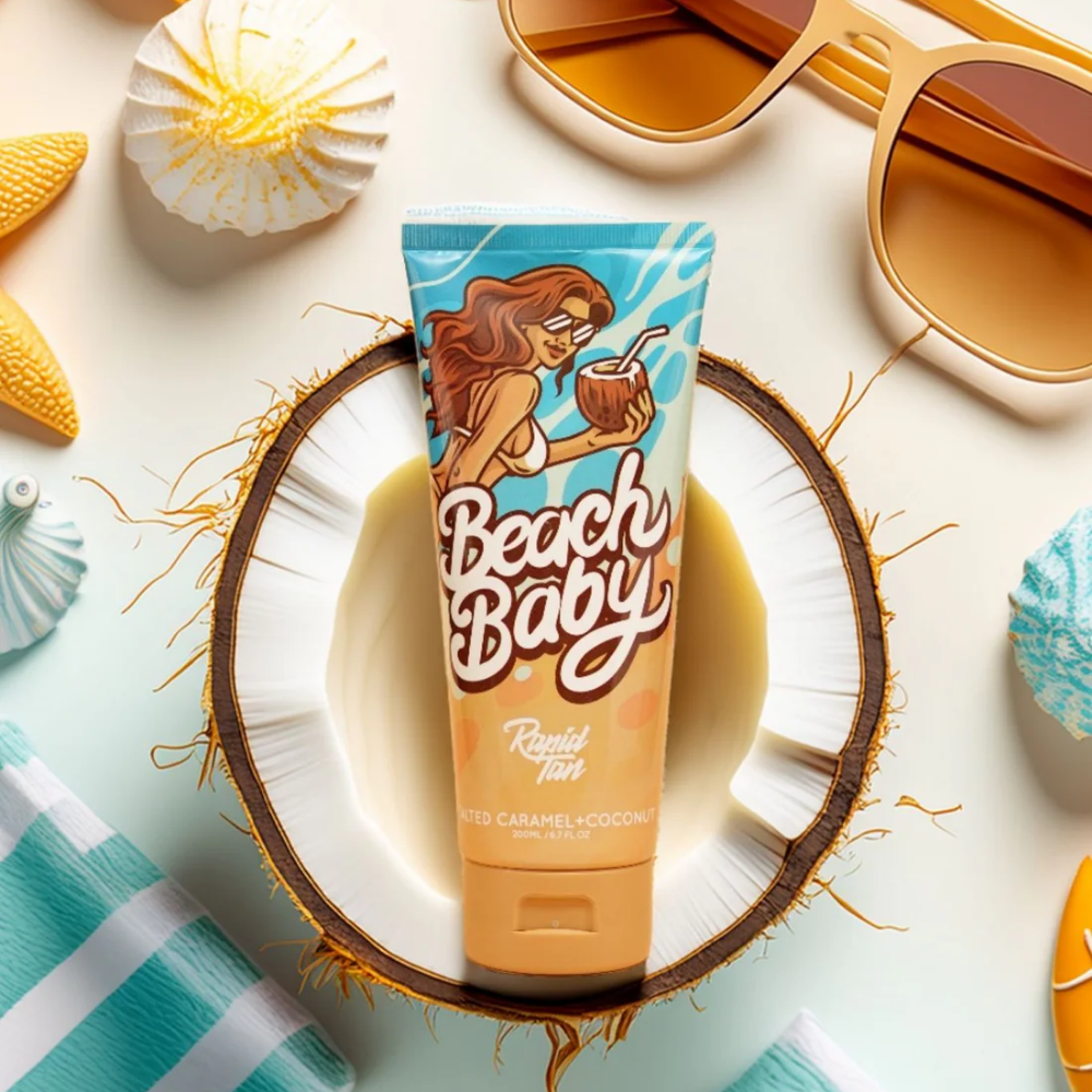 Rapid Tan Beach Baby Salted Caramel & Coconut Tanning Accelerator Lotion 200ml