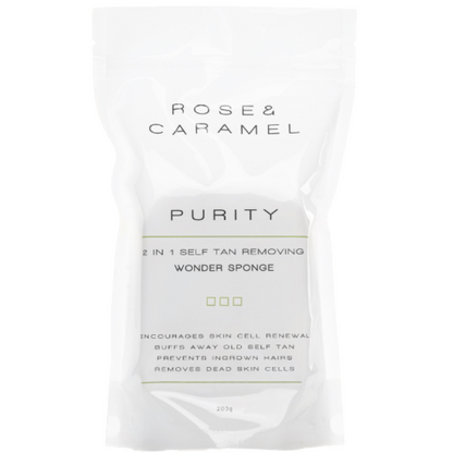 Rose & Caramel Purity 2-in-1 Tan Removing Wonder Sponge 200g