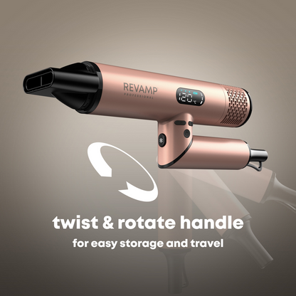 Revamp Dynamic Radiance X Shine Digital Intelligent Ionic Hair Dryer Gold