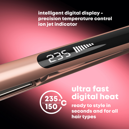 Revamp Dynamic Radiance Straight & Style Ceramic Ionic Hair Straightener Gold