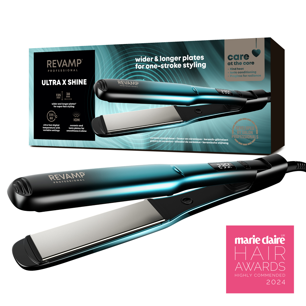 Revamp Wide Ultra X Shine Ceramic Hair Straightener