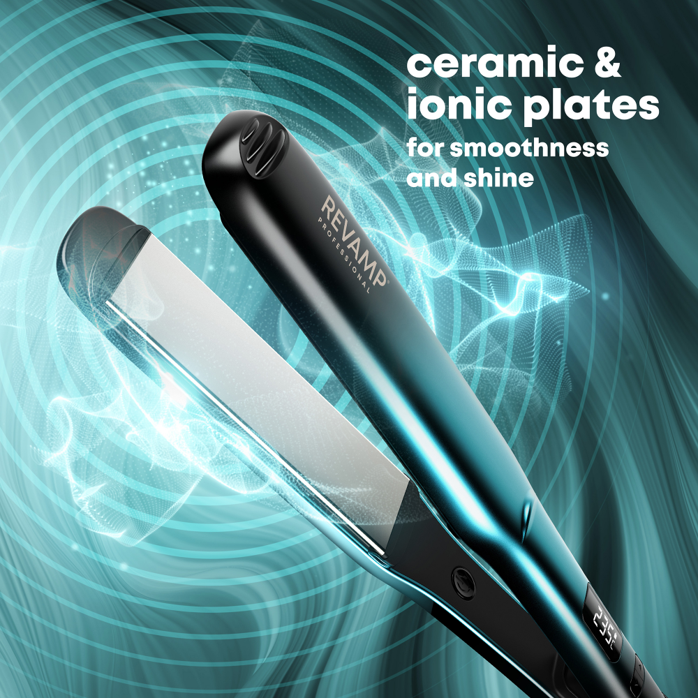 Revamp Wide Ultra X Shine Ceramic Hair Straightener