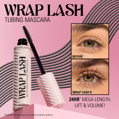 Makeup Revolution Wrap Lash Tubing Mascara Black 9ml