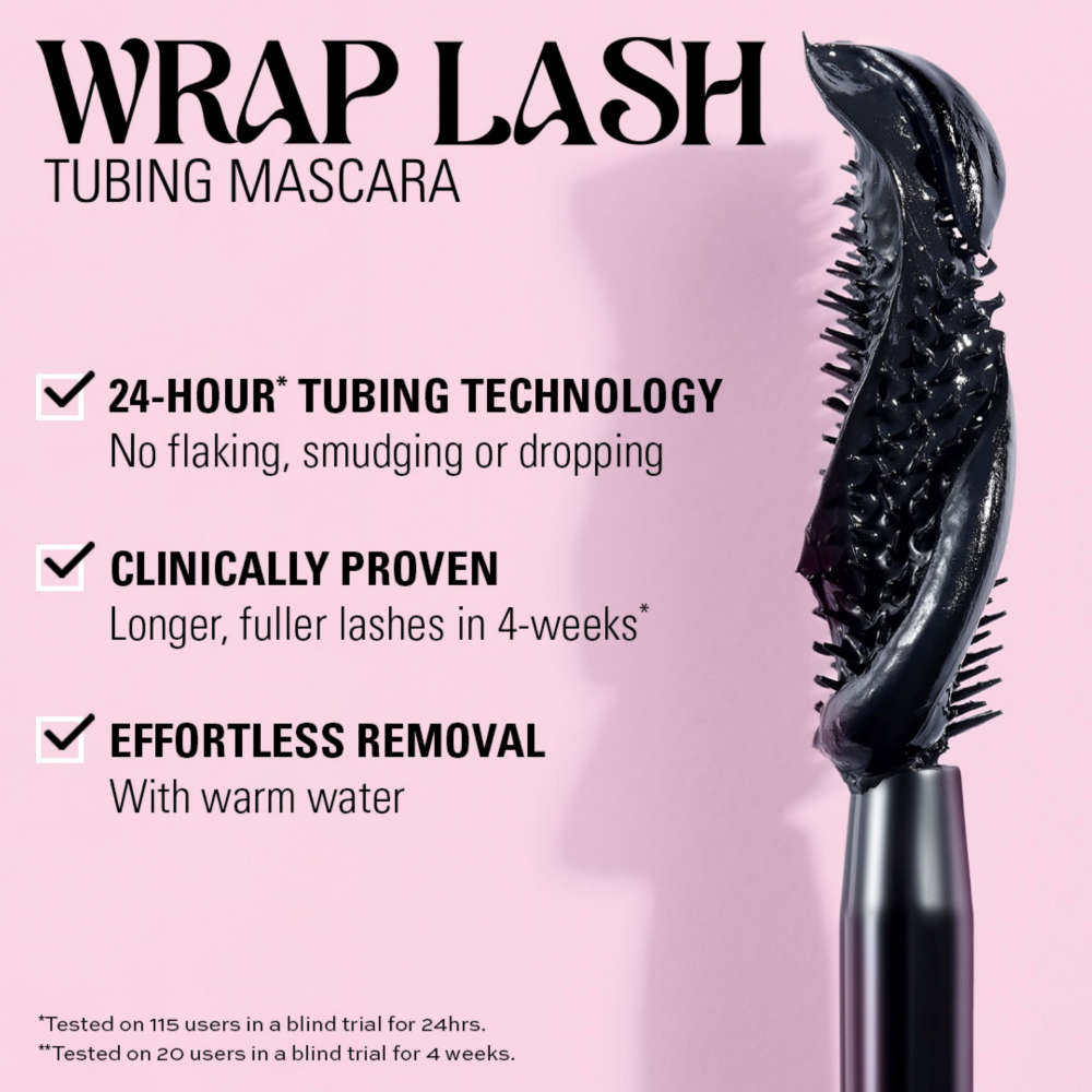 Makeup Revolution Wrap Lash Tubing Mascara Black 9ml