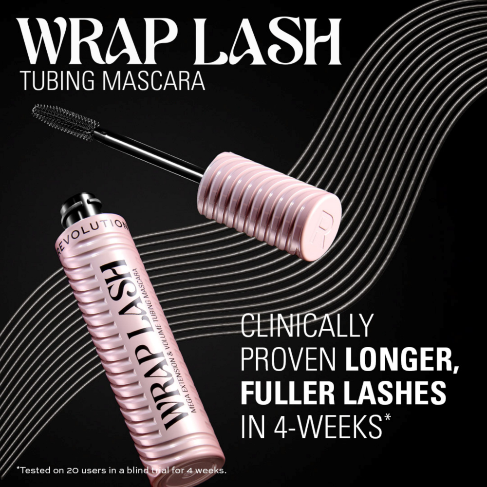 Makeup Revolution Wrap Lash Tubing Mascara Black 9ml