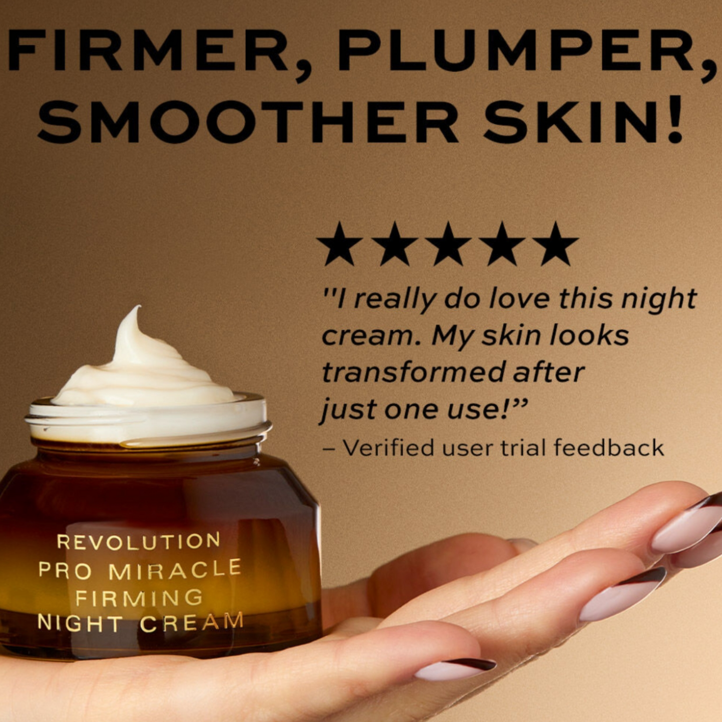 Makeup Revolution Pro Miracle Firming Vegan Night Cream 50ml