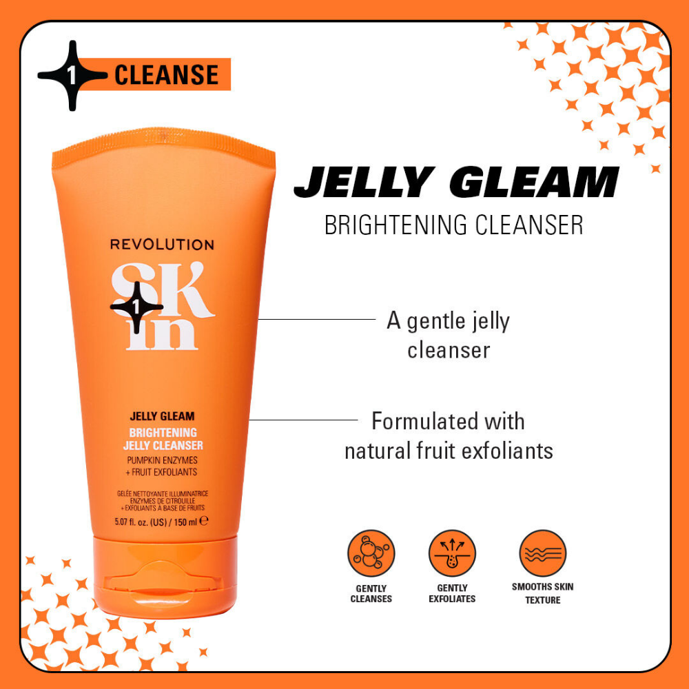 Revolution Skincare Jelly Gleam Brightening Cleanser 150ml