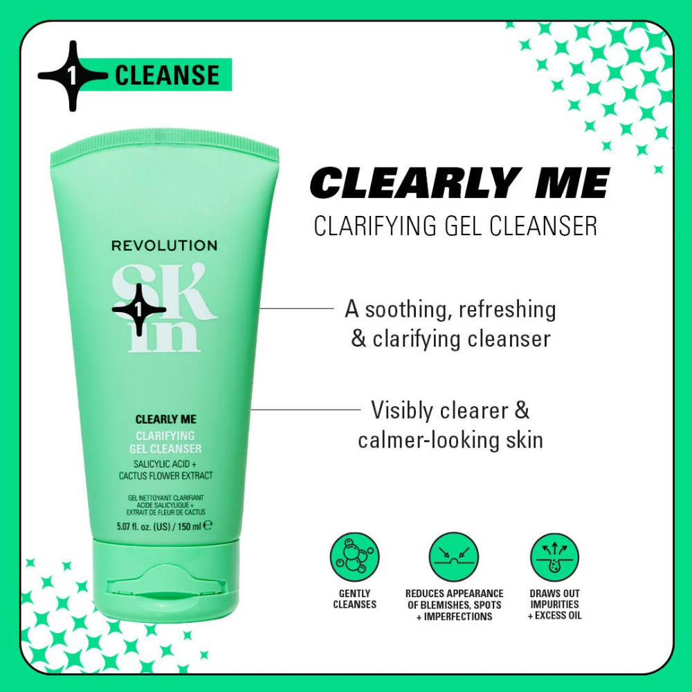 Revolution Skincare Clearly Me Clarifying Gel Cleanser 150ml