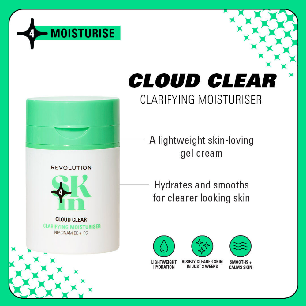 Revolution Skincare Cloud Clear Clarifying Moisturiser 50ml