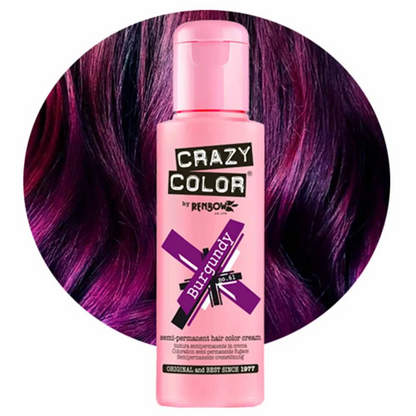Crazy Colour Burgundy Hair Dye 100ml
