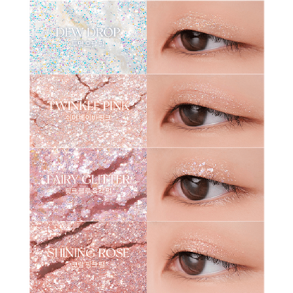 ROM&ND Better Than Palette 00 Light & Glitter Garden 10 Colour Makeup Palette