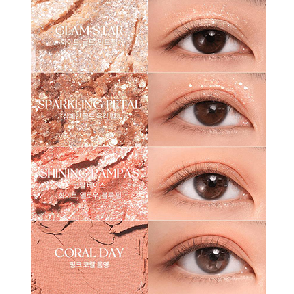 ROM&ND Better Than Palette 01 Pampas Garden 10 Colour Makeup Palette