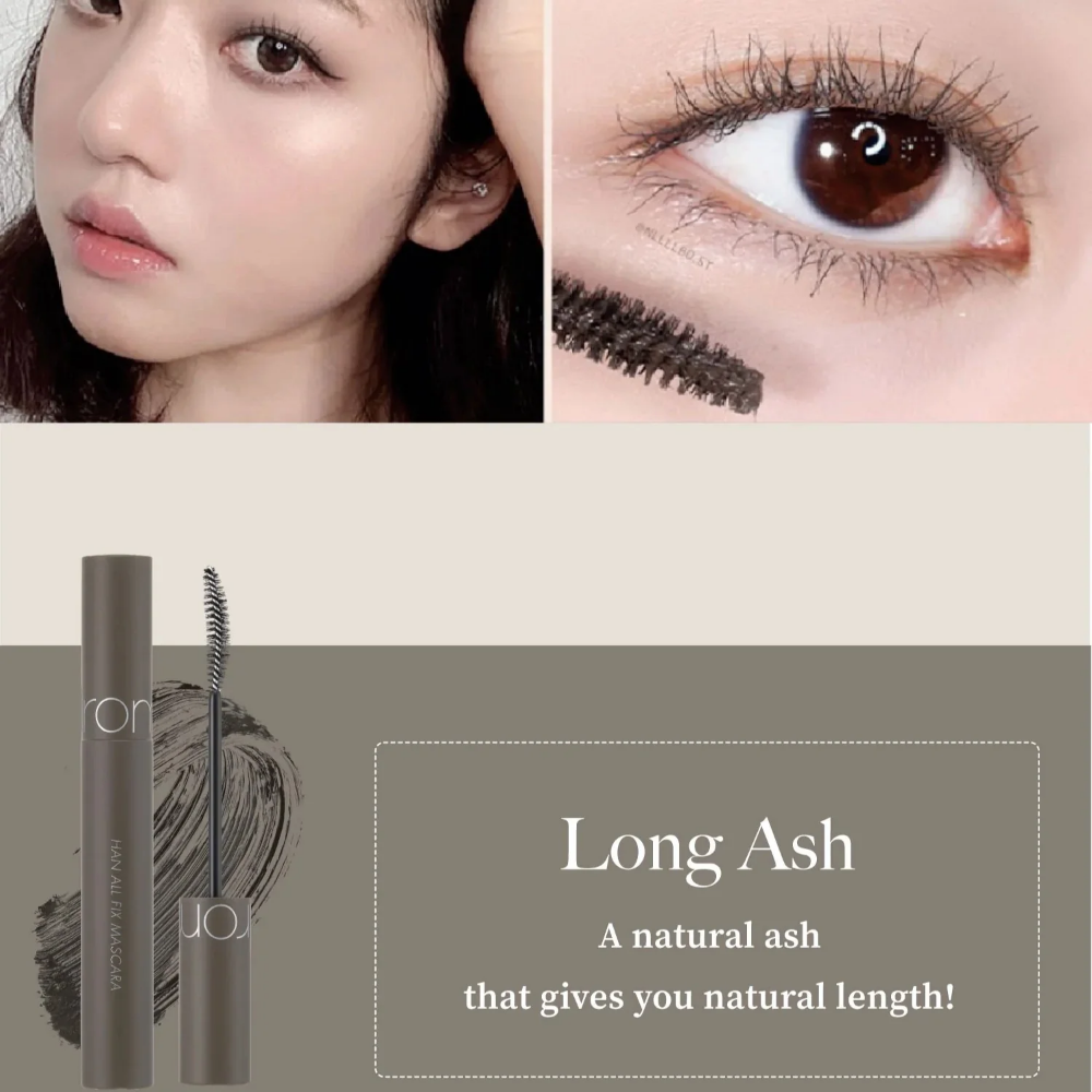 ROM&ND Han All Fix Mascara L02 Long Ash 7g