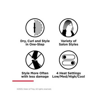 Revlon Pro Collection One-Step Blow-Dry Multi Styler Hair Tool Black