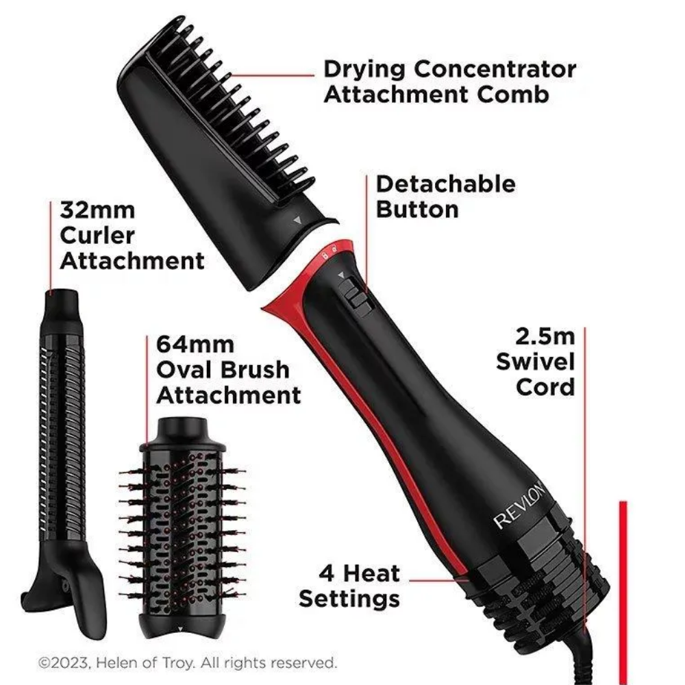Revlon Pro Collection One-Step Blow-Dry Multi Styler Hair Tool Black