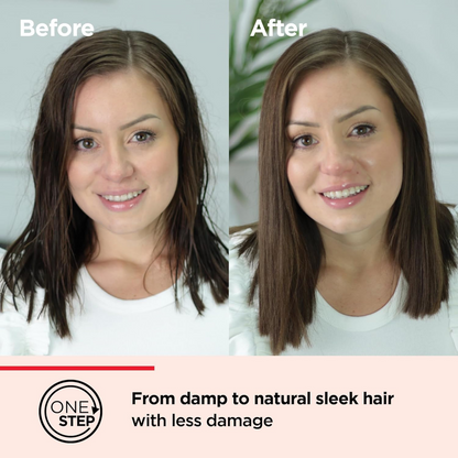 Revlon Pro Collection One-Step Air Straight 2-In-1 Hair Dryer & Straightener Black