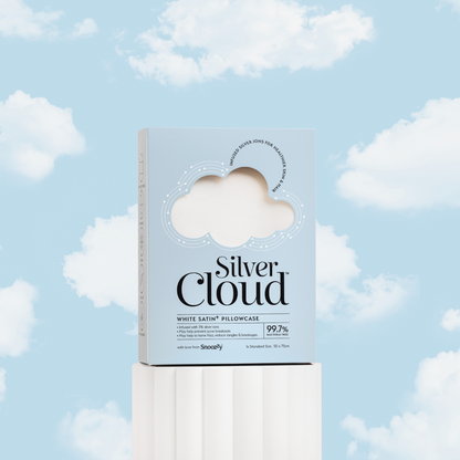 Silver Cloud Satin Pillowcase White
