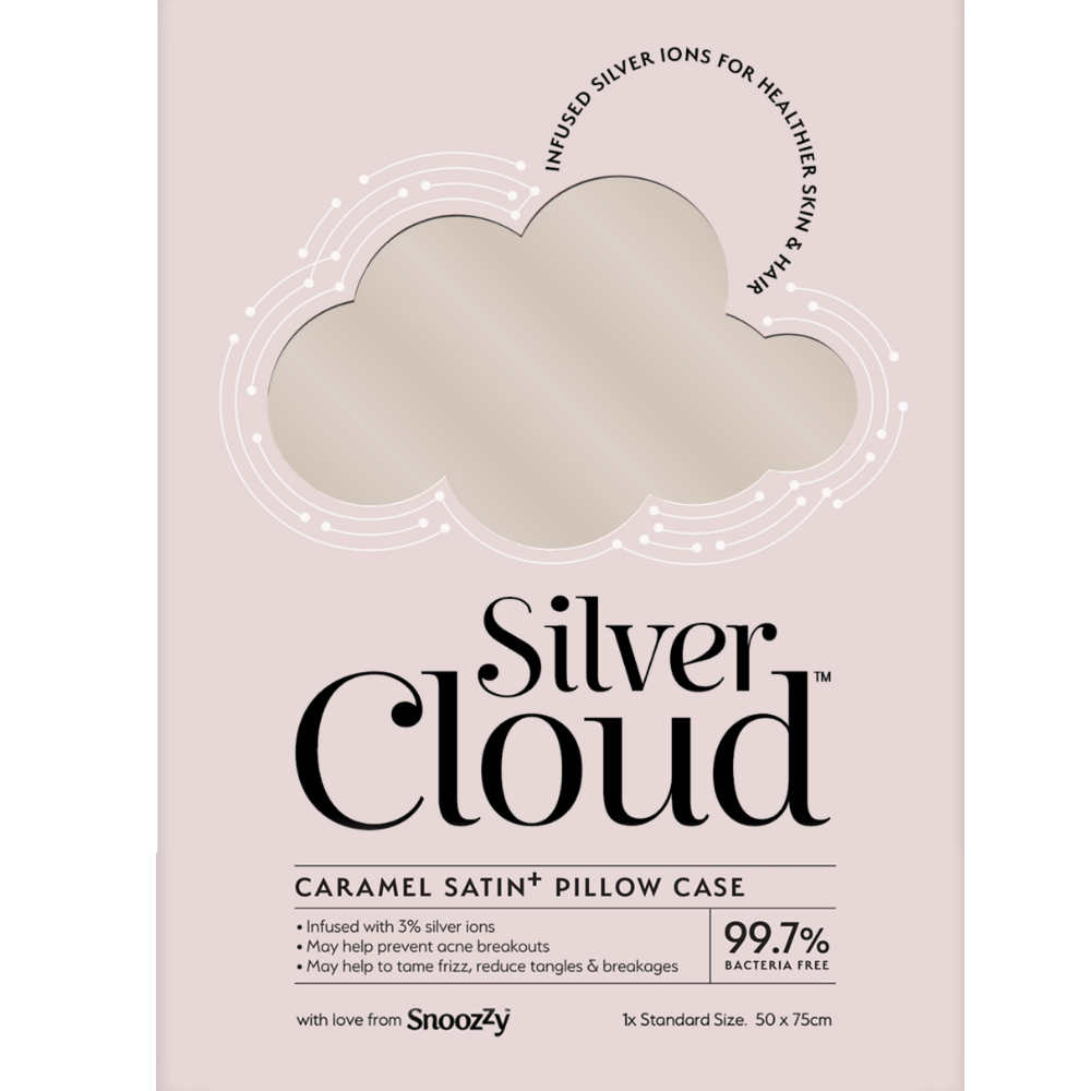 Silver Cloud Satin Pillowcase Caramel