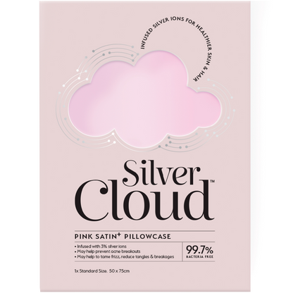 Silver Cloud Satin Pillowcase Pink