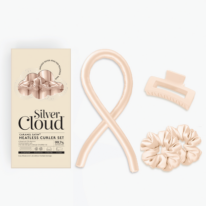 Silver Cloud Heatless Curlers Set Caramel