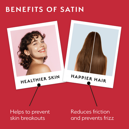 Silver Cloud Satin Gift Set Heart Print