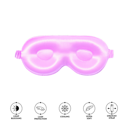 Silver Cloud Contoured Sleep Mask Pink