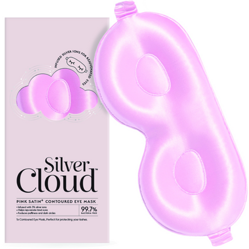 Silver Cloud Contoured Sleep Mask Pink