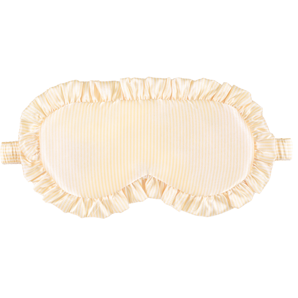 Silver Cloud Satin Sleep Eye Mask Buttercup