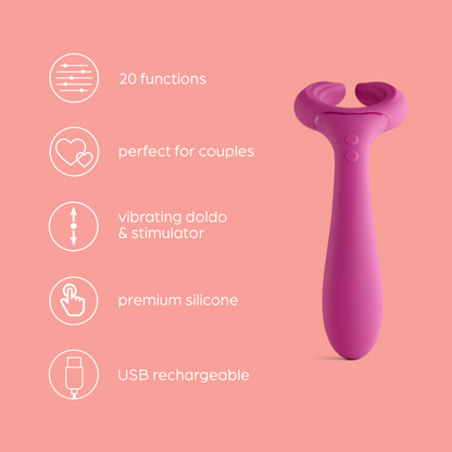So Divine Duet 2-in-1 Couples Vibrator Toy