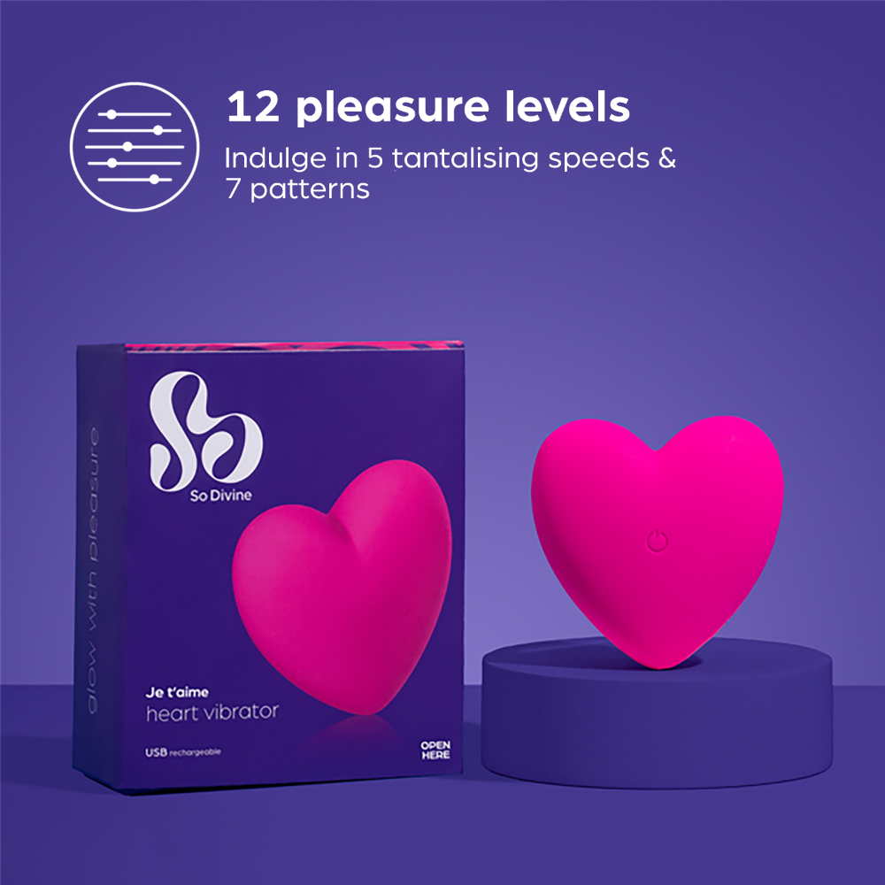 So Divine Je T'Aime Heart Vibrator