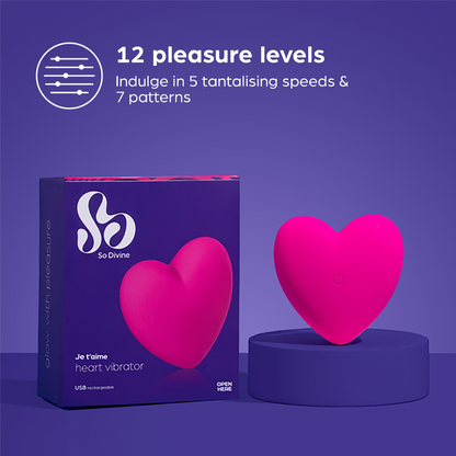 So Divine Je T'Aime Heart Vibrator