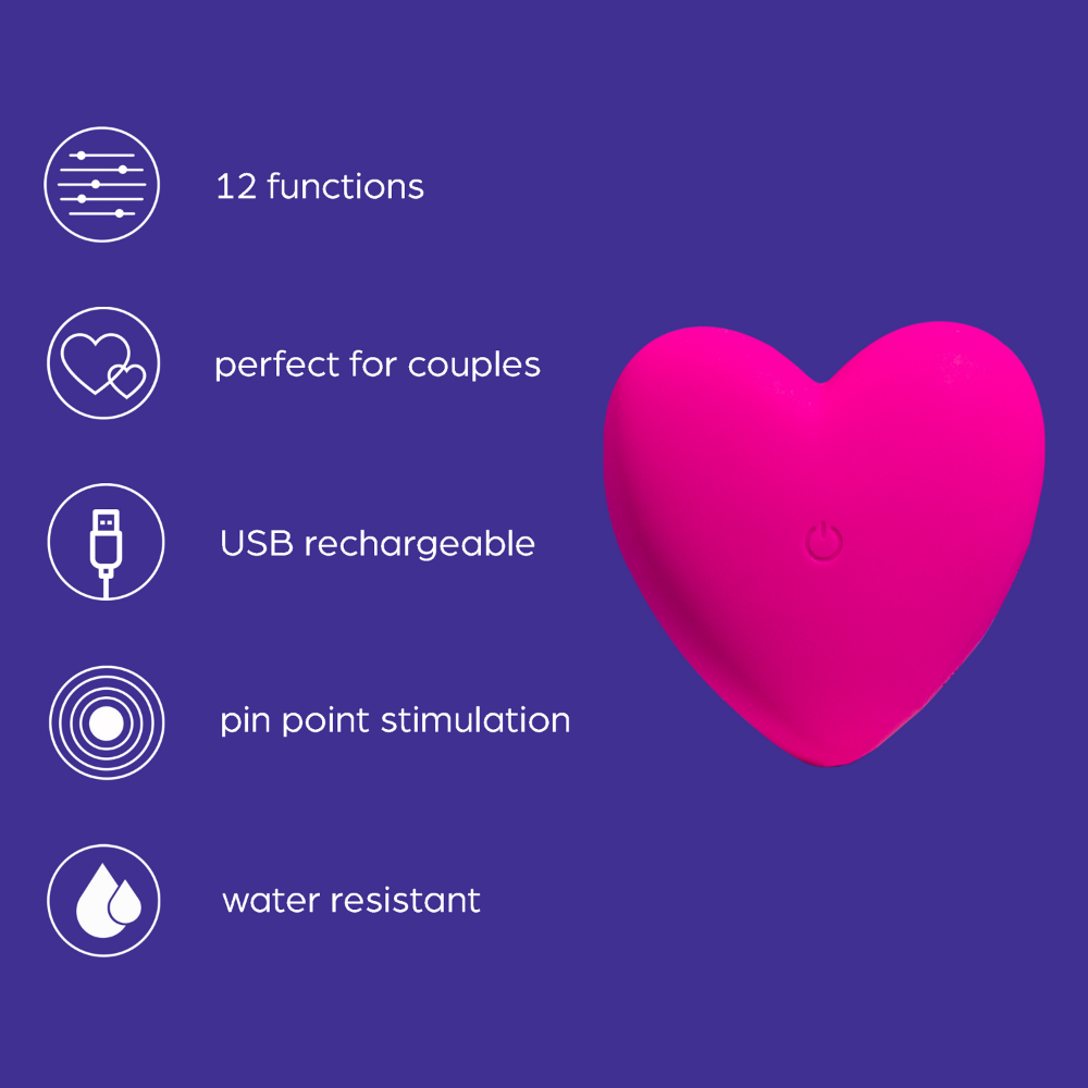 So Divine Je T'Aime Heart Vibrator