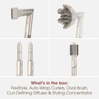 Shark Beauty FlexStyle 4-In-1 Air Styler & Hair Dryer for Curly & Coily Hair Stone