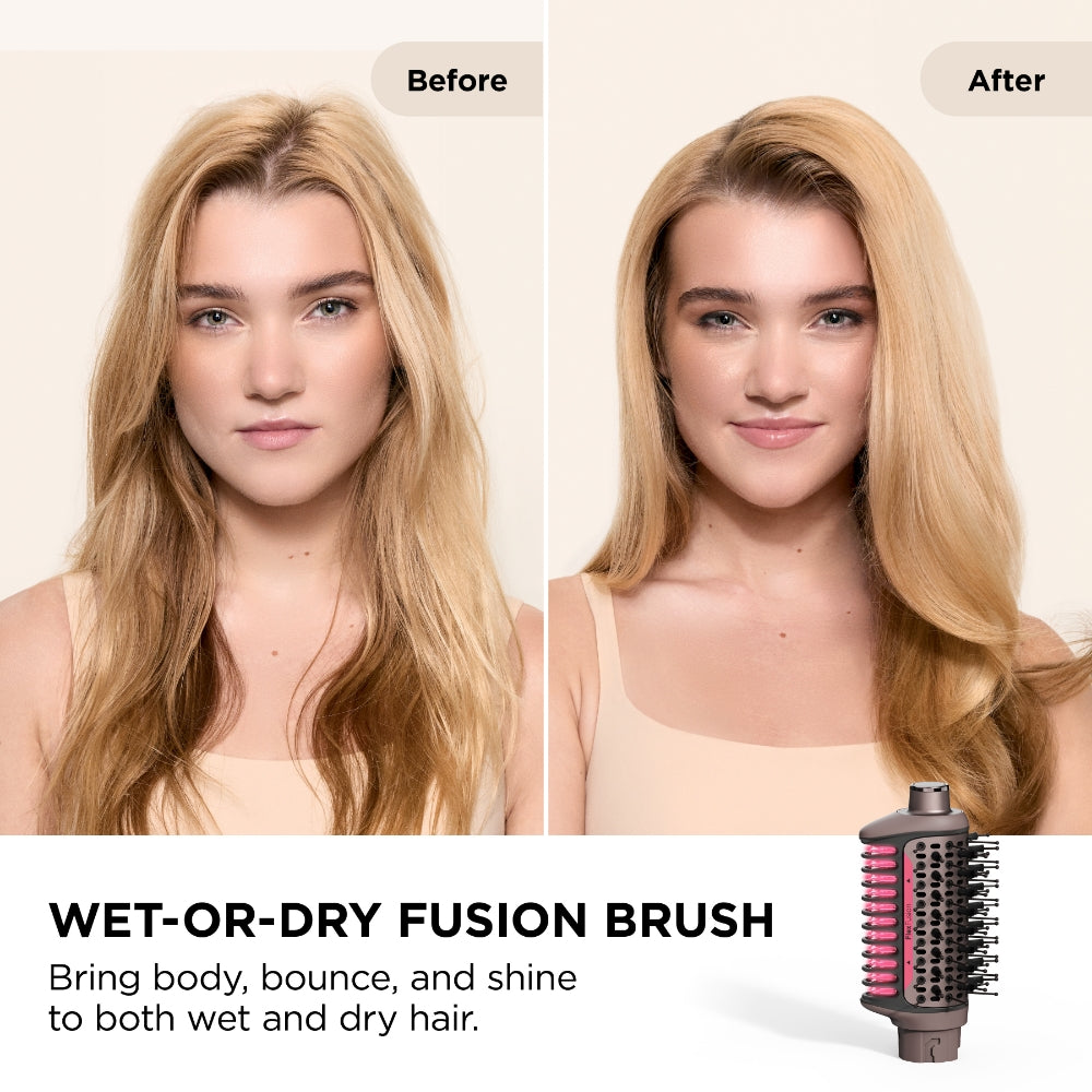 Shark Beauty FlexFusion Straight 5-In-1 Air Styler, Dryer & Ceramic Straightener with Storage Case Cosmic Blush