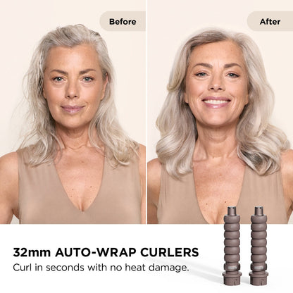 Shark Beauty FlexFusion Straight 5-In-1 Air Styler, Dryer & Ceramic Straightener with Storage Case Cosmic Blush