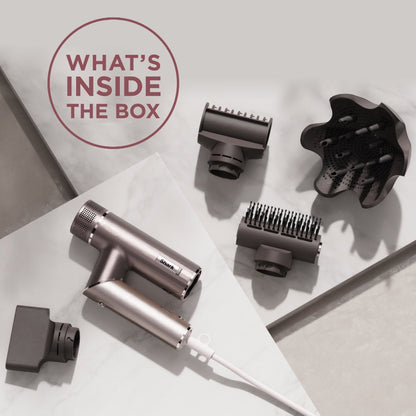 Shark SpeedStyle Pro Flex 4-In-1 High-Velocity Hair Dryer Mocha/Silver