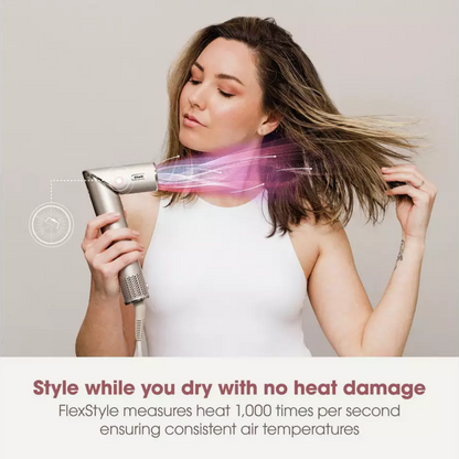Shark Beauty FlexStyle 5-In-1 Air Styler & Hair Dryer with Storage Case Stone