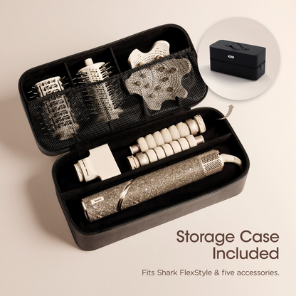Shark Beauty Limited Edition FlexStyle 5-In-1 Air Styler & Hair Dryer with Storage Case Champagne Diamond