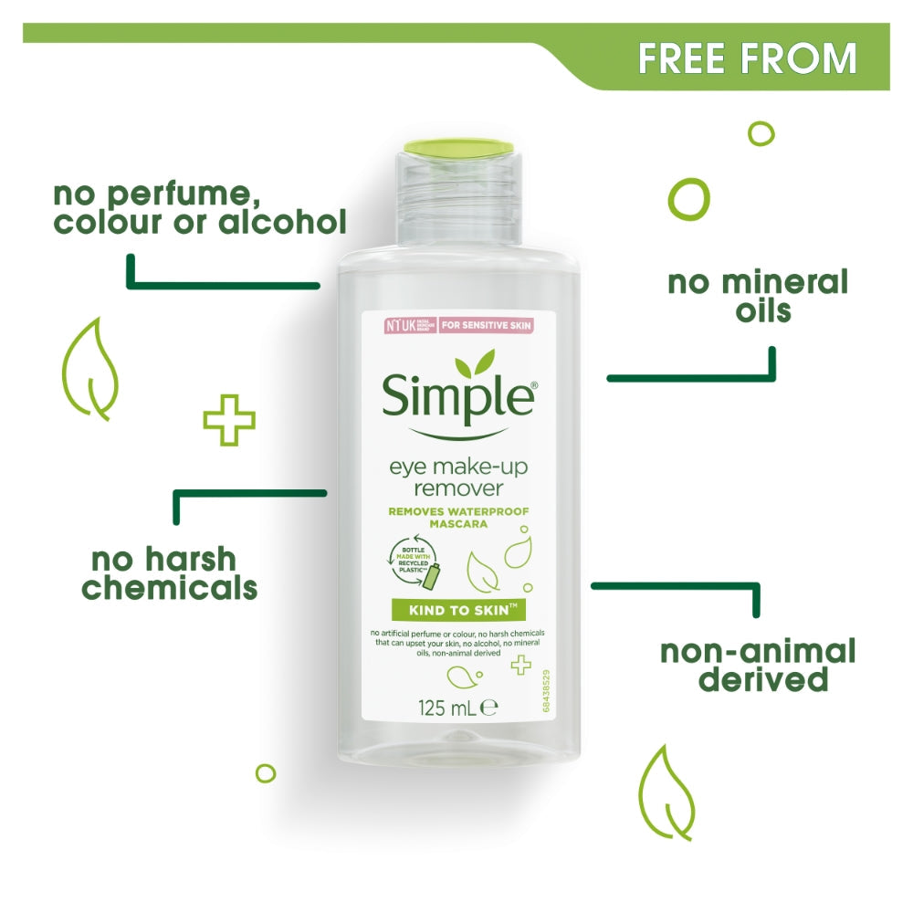 Simple Kind To Skin Oil-Free Eye Makeup Remover 125ml