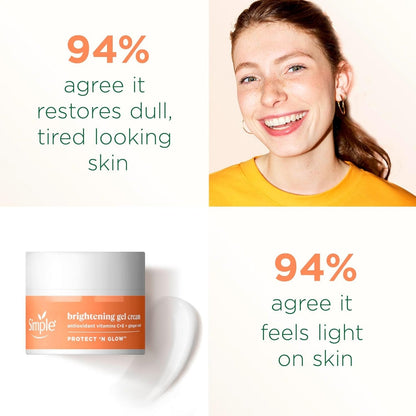 Simple Protect 'N' Glow 72H Brightening Gel Cream 50ml