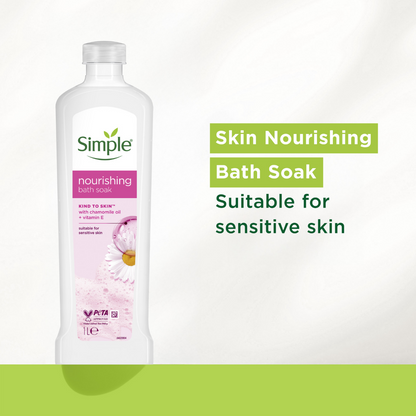 Simple Kind To Skin Nourishing Bath Soak 1000ml