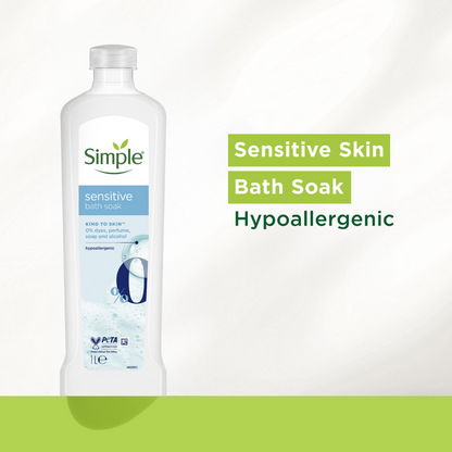 Simple Kind To Skin Sensitive Bath Soak 1000ml
