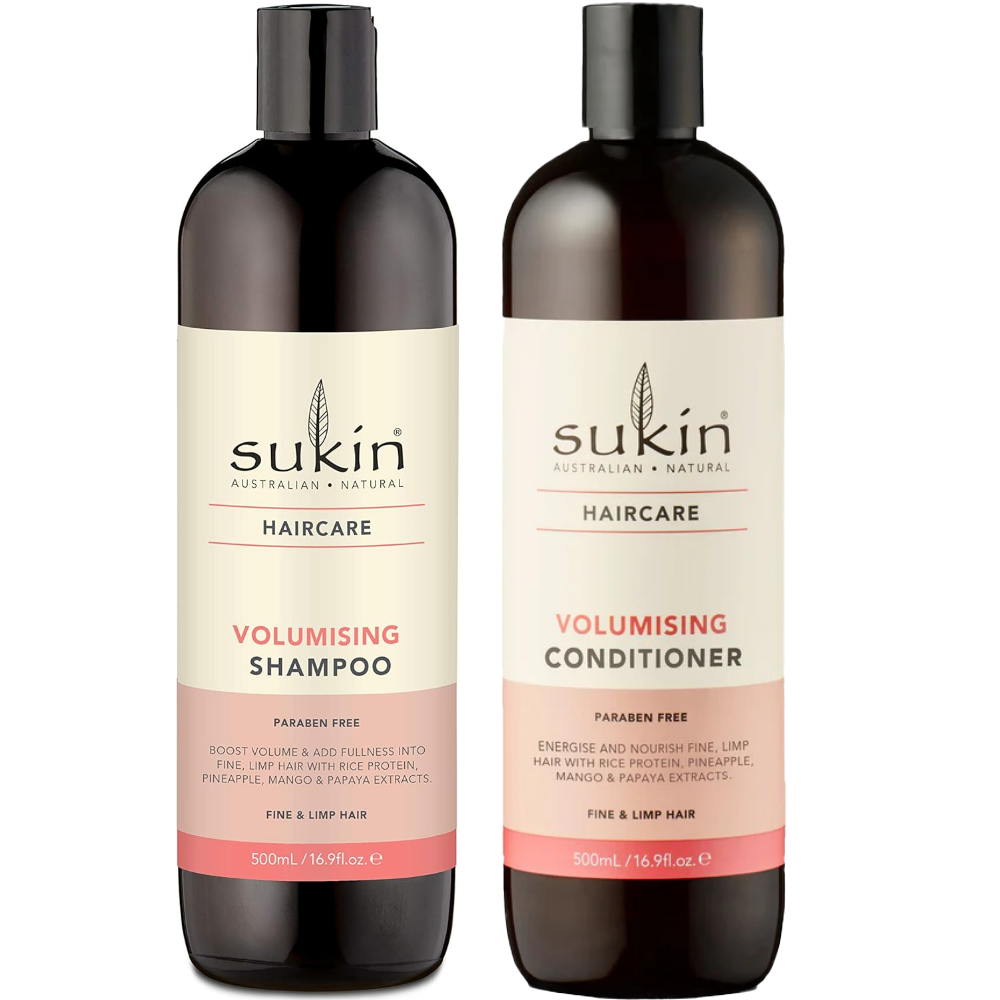 Sukin Volumising Shampoo & Conditioner Twin 2 x 500ml