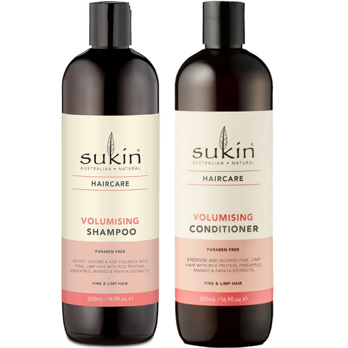 Sukin Volumising Shampoo & Conditioner Twin 2 x 500ml