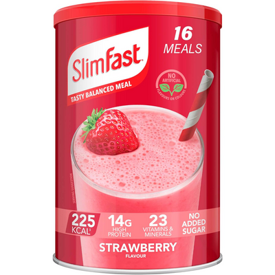 SlimFast Tasty Balanced Meal Powder Strawberry Tub 584g
