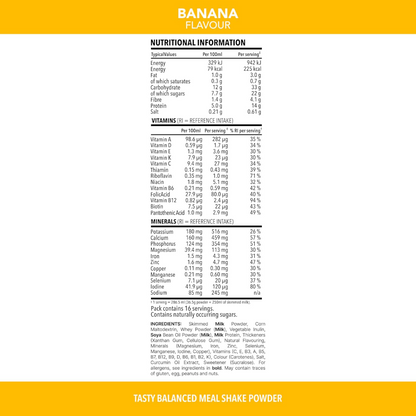SlimFast Tasty Balanced Meal Powder Banana Tub 584g