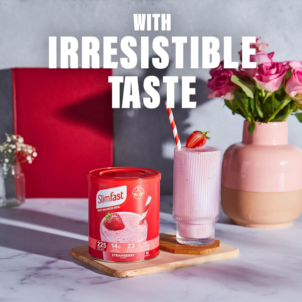 SlimFast Tasty Balanced Meal Powder Strawberry Tub 1825g