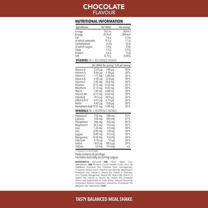 SlimFast Tasty Balanced Meal Chocolate Milkshake Multipack 6 x 325ml
